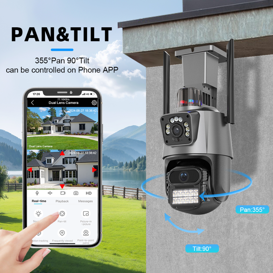 One360™ Essential Dual-View | 6MP Ultra-HD WiFi Security Camera